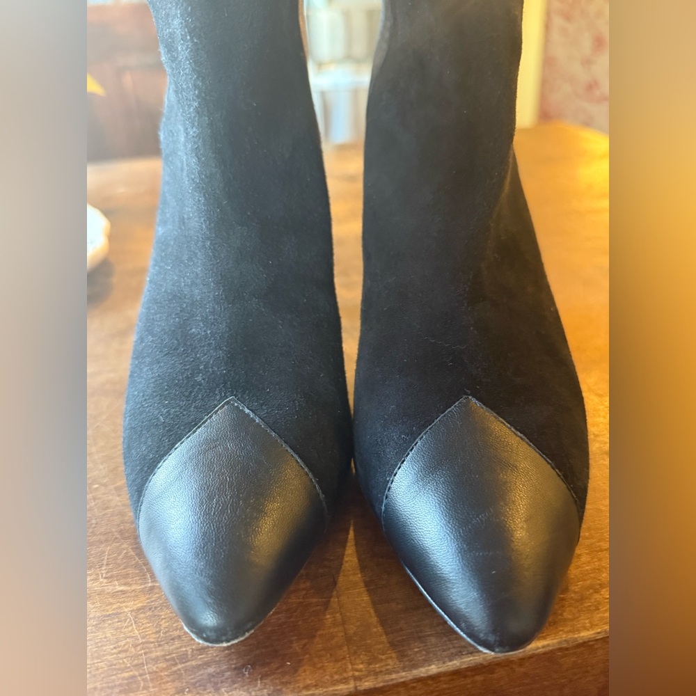 Isabel Marant Dael Leather and Suede Black Boots Sz 7 - run small for 38 - Picture 9 of 11